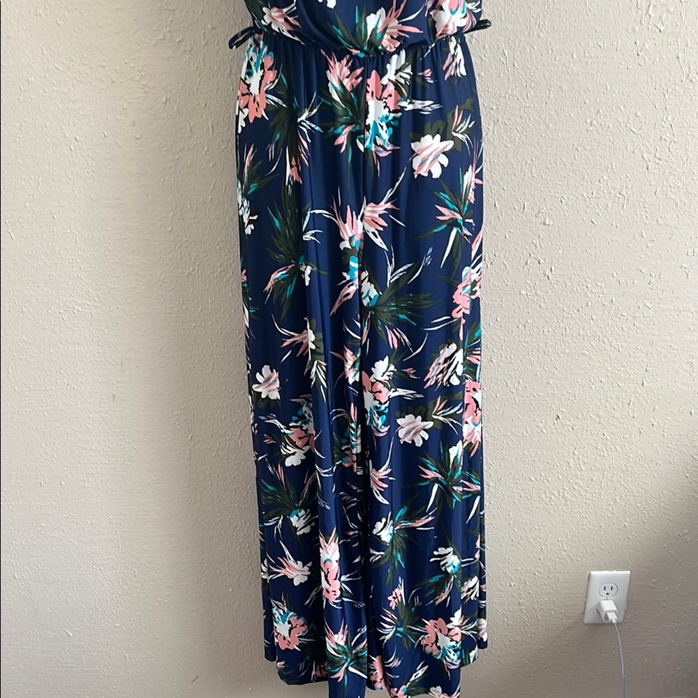 Floral Strapless Jumpsuit - Picture 3 of 8
